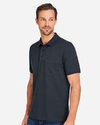 Harriton M205P, 13921 Men's Valiant Cotton Snag Protect Pocket Polo, Dark Charcoal