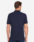 Harriton M205P, 13921 Men's Valiant Cotton Snag Protect Pocket Polo, Dark Navy