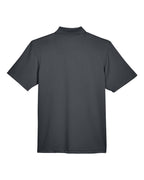 Harriton M345, 13926 Men's Advantage Snag Protection Plus Il Snap Placket Polo, Dark Charcoal