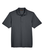 Harriton M345, 13926 Men's Advantage Snag Protection Plus Il Snap Placket Polo, Dark Charcoal