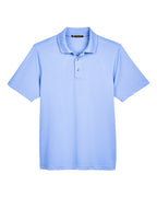 Harriton M345, 13926 Men's Advantage Snag Protection Plus Il Snap Placket Polo, Industry Blue