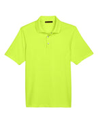Harriton M345, 13926 Men's Advantage Snag Protection Plus Il Snap Placket Polo, Safety Yellow