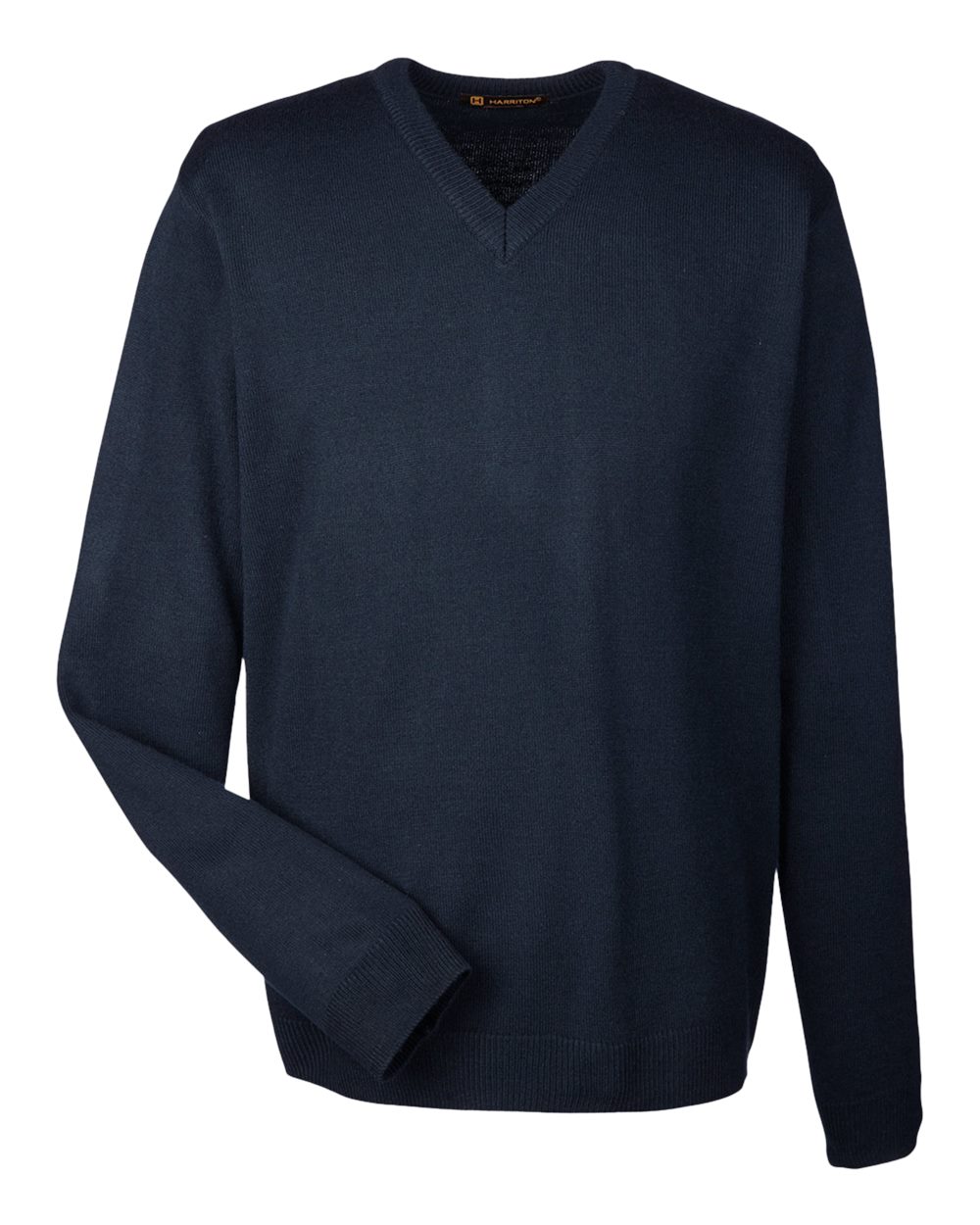 Harriton M420, 13935 Men's Pilbloc V-neck Sweater, Dark Navy