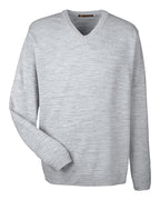 Harriton M420, 13935 Men's Pilbloc V-neck Sweater, Grey Heather