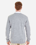 Harriton M420, 13935 Men's Pilbloc V-neck Sweater, Grey Heather