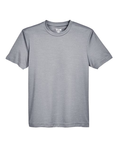 Team 365 TT11HY, Youth Sonic Heather Performance T-shirt, Athletic Heather