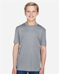 Team 365 TT11HY, Youth Sonic Heather Performance T-shirt, Athletic Heather