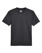 Team 365 TT11HY, Youth Sonic Heather Performance T-shirt, Black Heather