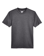 Team 365 TT11HY, Youth Sonic Heather Performance T-shirt, Dark Grey Heather