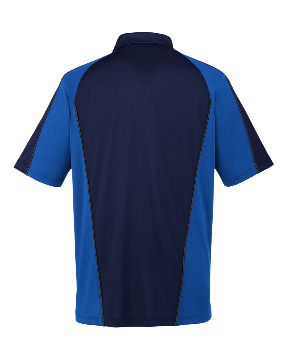 Harriton M385, 13951 Men's Advantage Snag Protection Plus Il Colorblock Polo, Dark Navy/ True Royal/ Dark Charcoal
