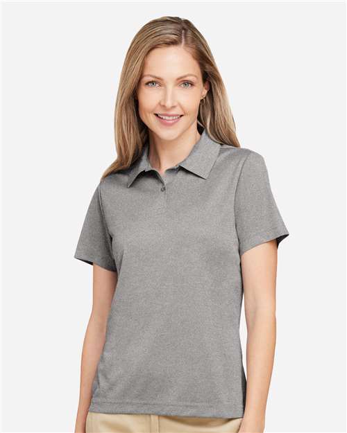Team 365 TT51HW, Women's Zone Sonic Heather Performance Polo, Athletic Heather