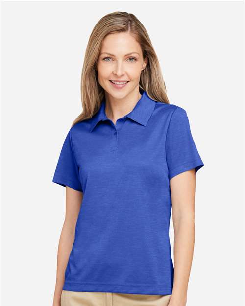 Team 365 TT51HW, Women's Zone Sonic Heather Performance Polo, Sport Royal Heather