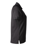 Harriton M208W, 13954 Women's Charge Snag And Soil Protect Polo, Black