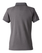 Harriton M208W, 13954 Women's Charge Snag And Soil Protect Polo, Dark Charcoal