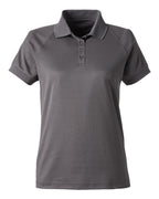 Harriton M208W, 13954 Women's Charge Snag And Soil Protect Polo, Dark Charcoal