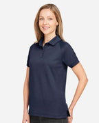 Harriton M208W, 13954 Women's Charge Snag And Soil Protect Polo, Dark Navy