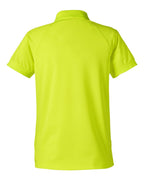 Harriton M208W, 13954 Women's Charge Snag And Soil Protect Polo, Safety Yellow