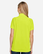 Harriton M208W, 13954 Women's Charge Snag And Soil Protect Polo, Safety Yellow
