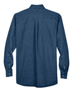 Harriton M550, 13964 Men's Denim Shirt, Dark Denim