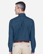 Harriton M550, 13964 Men's Denim Shirt, Dark Denim