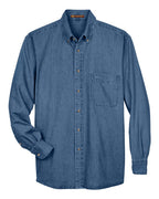 Harriton M550, 13964 Men's Denim Shirt, Light Denim