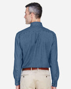 Harriton M550, 13964 Men's Denim Shirt, Light Denim