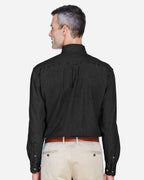 Harriton M550, 13964 Men's Denim Shirt, Washed Black