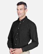 Harriton M550, 13964 Men's Denim Shirt, Washed Black