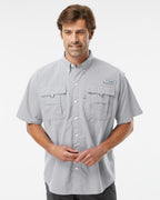 Columbia 212464, Men's Pfg Bahama Ii Short Sleeve Shirt, Black
