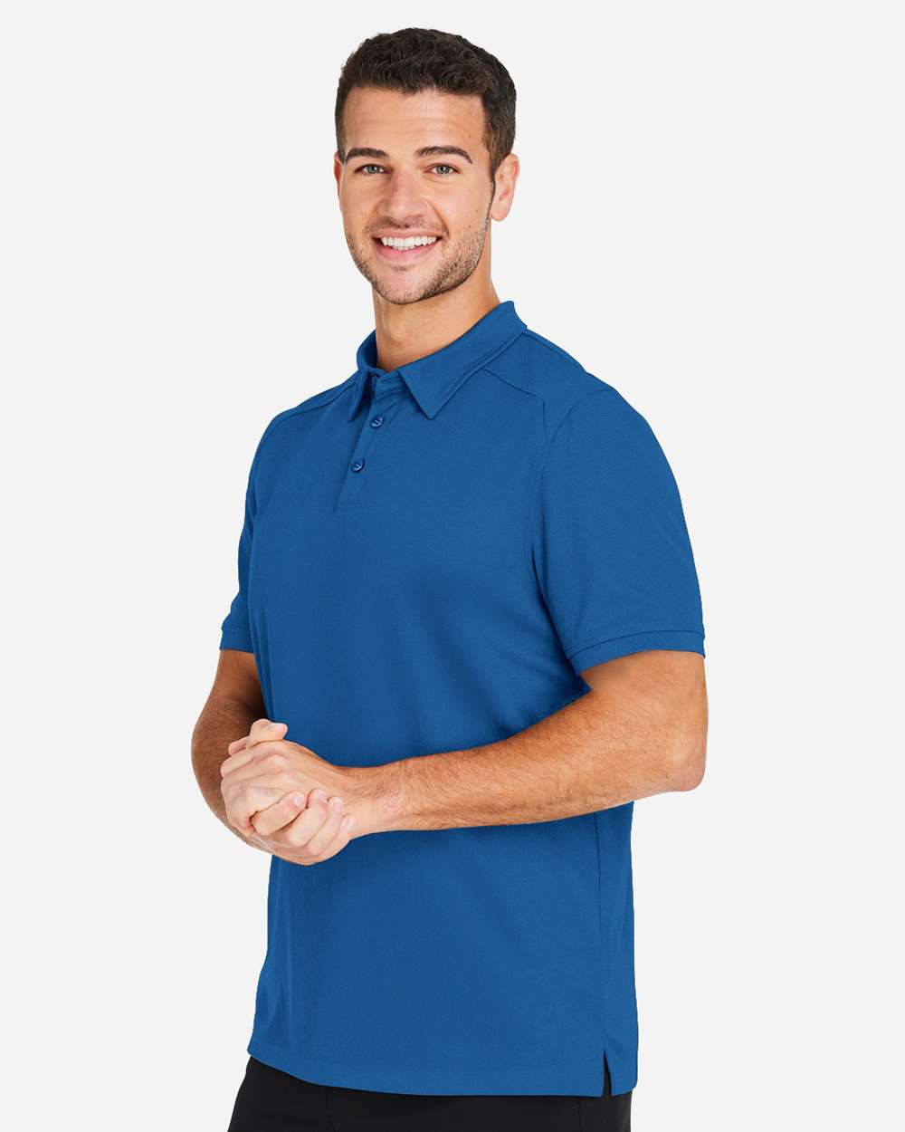 North End 14007, Ne112 Men's Express Tech Performance Polo, Light Nautical Blue
