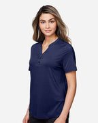 North End 14042, Ne100w Women's Jaq Snap-up Stretch Performance Polo, Classic Navy