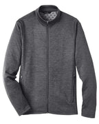 North End 14055, Ne712 Men's Flux 2.0 Full-zip Jacket, Carbon Heather/ Black