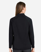 North End 14062, Ne410w Women's Revive Coolcore Quarter-zip Pullover, Black