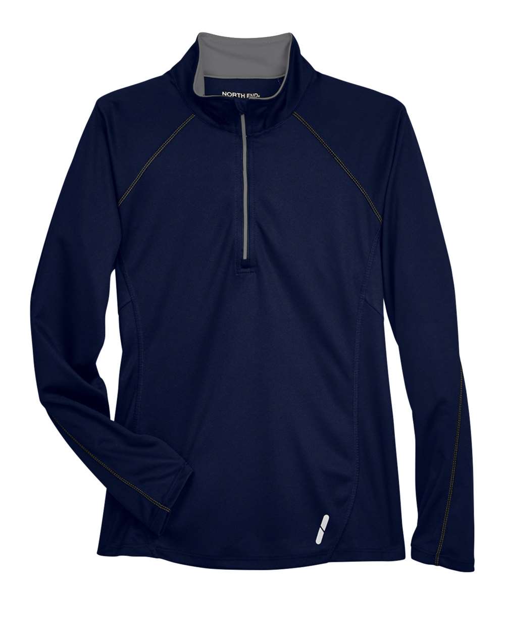 North End 14066, 78187 Women's Radar Performance Quarter-zip Pullover, Classic Navy