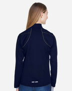 North End 14066, 78187 Women's Radar Performance Quarter-zip Pullover, Classic Navy