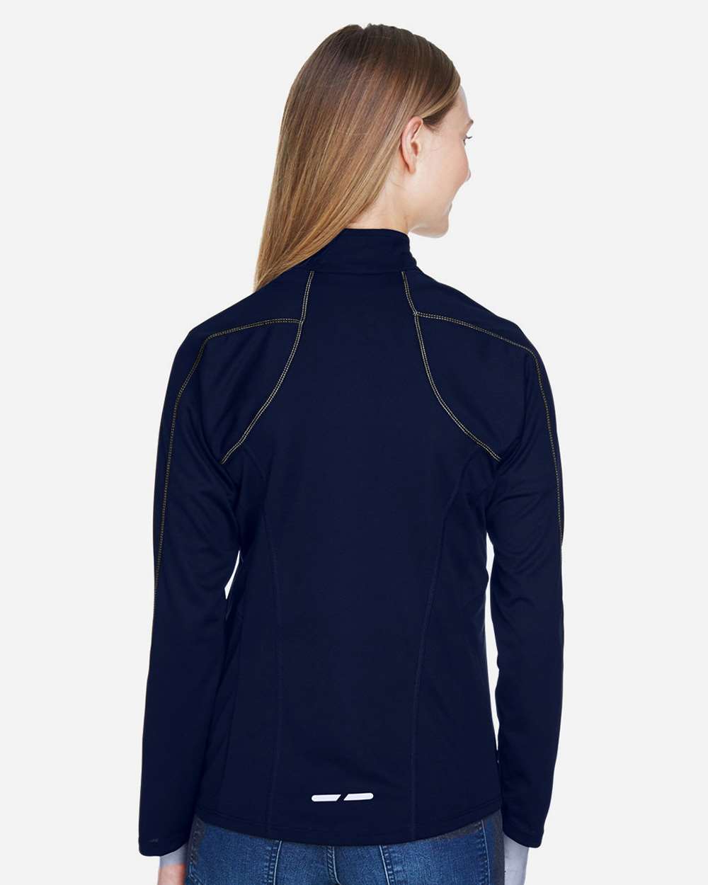 North End 14066, 78187 Women's Radar Performance Quarter-zip Pullover, Classic Navy