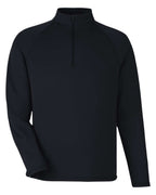 North End 14093, Ne410 Men's Revive Coolcore Quarter-zip Pullover, Black