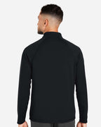 North End 14093, Ne410 Men's Revive Coolcore Quarter-zip Pullover, Black