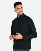 North End 14093, Ne410 Men's Revive Coolcore Quarter-zip Pullover, Black