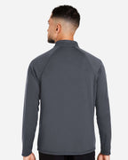 North End 14093, Ne410 Men's Revive Coolcore Quarter-zip Pullover, Carbon