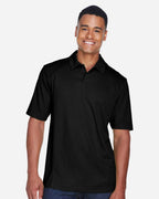 North End 14099, 88632 Men's Recycled Polyester Performance Pique Polo, Black