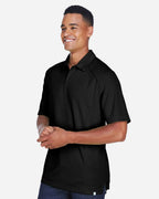 North End 14099, 88632 Men's Recycled Polyester Performance Pique Polo, Black