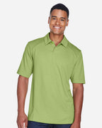 North End 14099, 88632 Men's Recycled Polyester Performance Pique Polo, Cactus Green