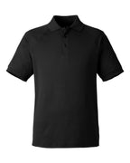 Harriton M208, 14175 Men's Charge Snag And Soil Protect Polo, Black