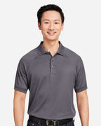 Harriton M208, 14175 Men's Charge Snag And Soil Protect Polo, Dark Charcoal