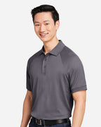 Harriton M208, 14175 Men's Charge Snag And Soil Protect Polo, Dark Charcoal