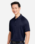 Harriton M208, 14175 Men's Charge Snag And Soil Protect Polo, Dark Navy