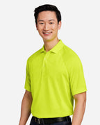 Harriton M208, 14175 Men's Charge Snag And Soil Protect Polo, Safety Yellow