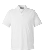 Harriton M208, 14175 Men's Charge Snag And Soil Protect Polo, White