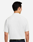 Harriton M208, 14175 Men's Charge Snag And Soil Protect Polo, White